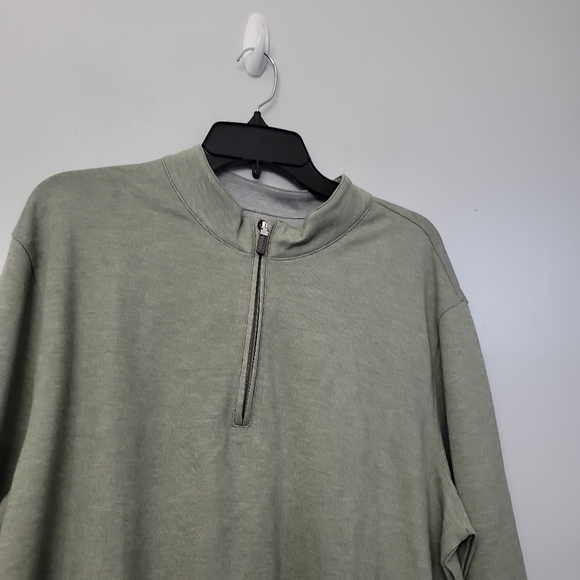 Mizzen+Main ProFlex Quarter Zip Sage Green Heather - Picture 7 of 11